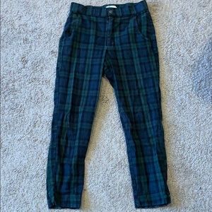 Hollister High Waist Plaid Pants